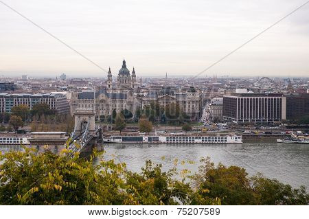 Budapest Chain Bridge on the Danube