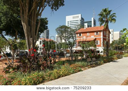 Sarona shopping complex in Tel Aviv