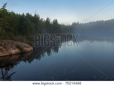 Mist Over A Lake