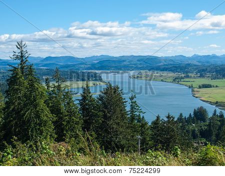 A View Of The Astoria Oregon Area From The Astoria Column