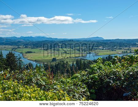 A View Of The Astoria Oregon Area From The Astoria Column