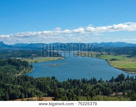 A View Of The Astoria Oregon Area From The Astoria Column