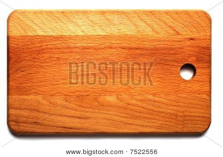 Hardboard มุมมองด้านบนที่แยกต่างหากบนพื้นหลังสีขาว