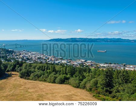 A View Of Astoria Oregon From The Astoria Column