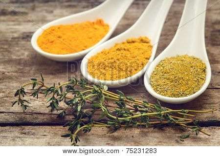 Spices Recipe Background.