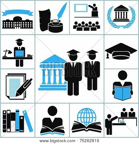 High education icons