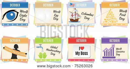 World holidays. October