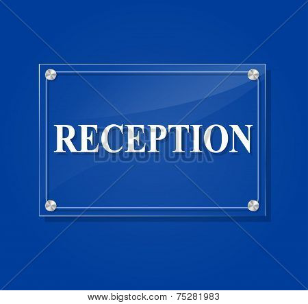 Reception Transparent Sign