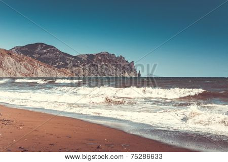 beautiful sealandscape in Crimea, Ukraine