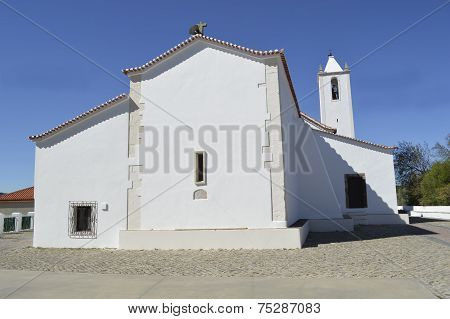 A view of the parish church in Salir Portugal