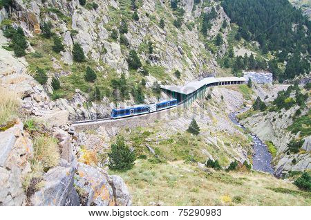 Rack Railway Of Vall De Nuria, Spain