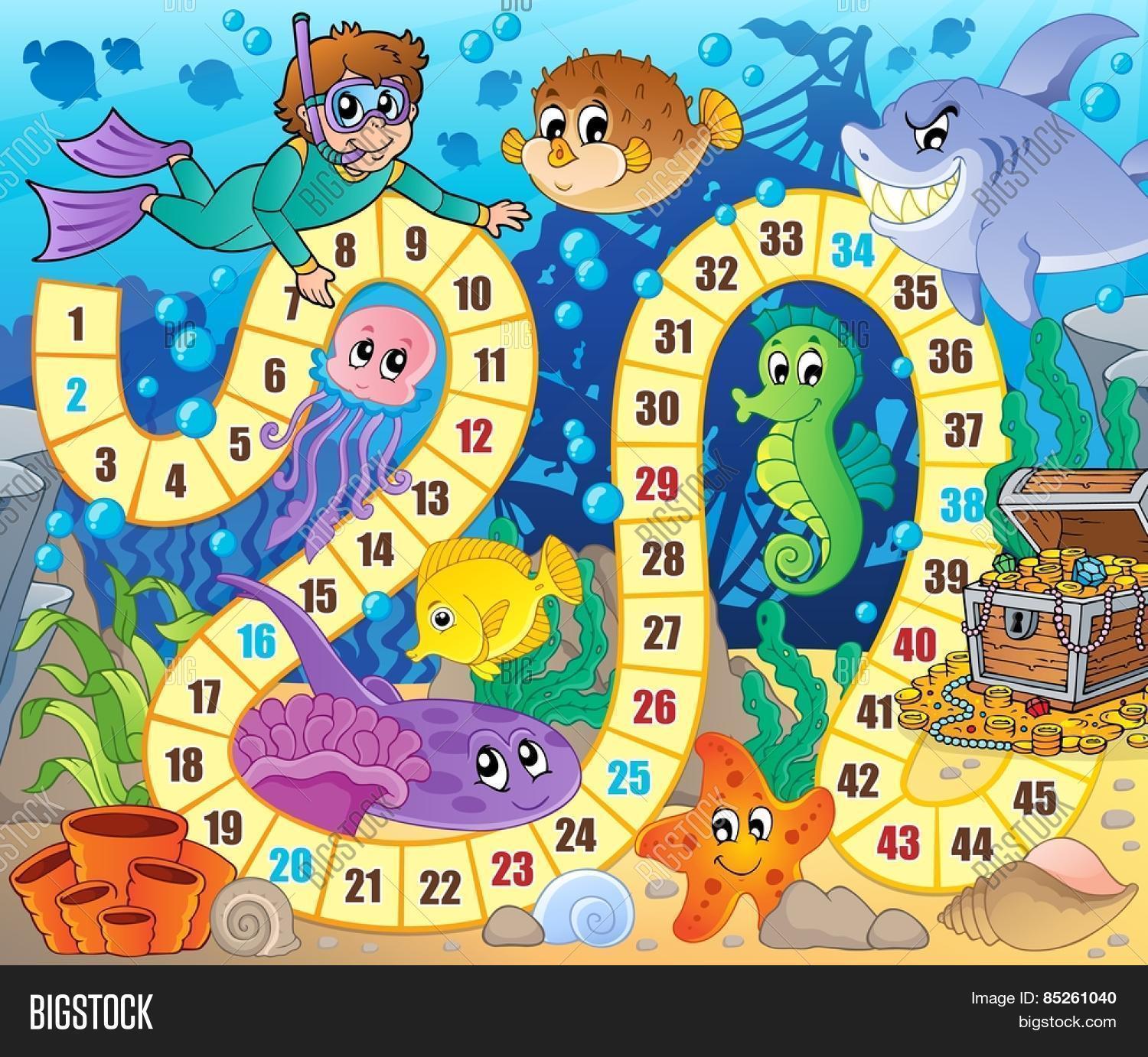 Board Game Image Underwater Theme Vector & Photo Bigstock