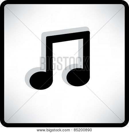 Flat Vector Note icon. Stock Vector Illustration.