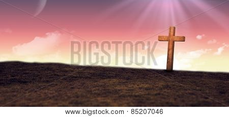 Cross against sky