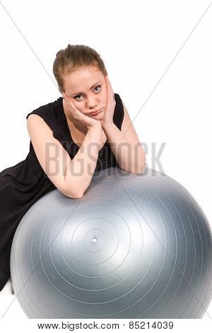Bored Woman Who Is Unwilling To Exercise