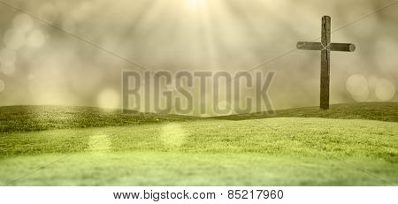 Cross against sky