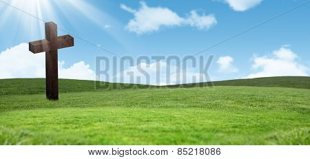 Cross against sky