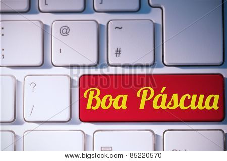 boa pascua against red key on keyboard