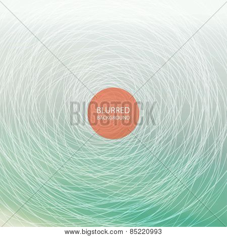 Abstract Background with Blurred Image - Turquoise