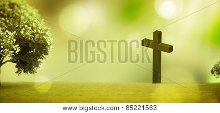 Cross against sky