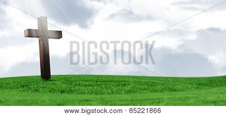 Cross against sky