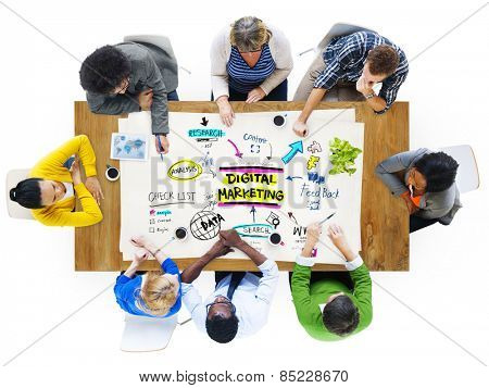 Digital Marketing Branding Strategy Online Media Concept