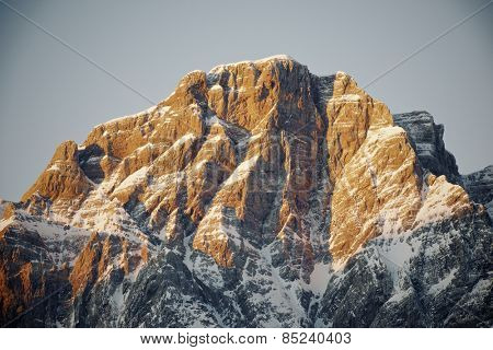 Sunrise in Telera Peak, Partacua Mountains, Tena Valley, Pyrenees, Huesca, Aragon, Spain