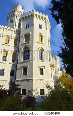 castle neogothic Hluboka nad Vltavou. Built in the thirteenth century and has undergone several renovations until now look like it is one of the most visited castles in the Czech Republic.