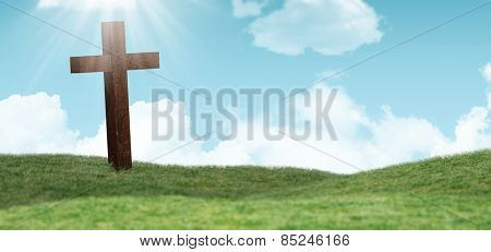 Cross against sky