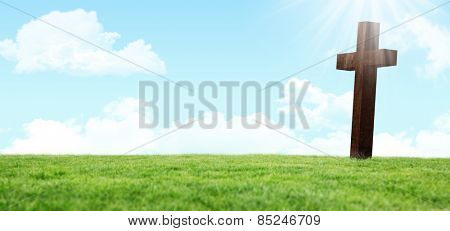 Cross against sky