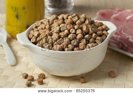  Dried field peas in a bowl for a meal called at Captains dinner