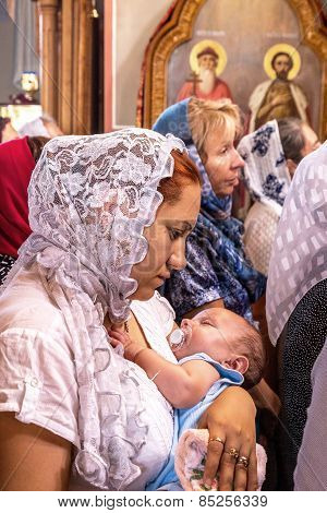 Odessa, Ukraine - September 13: Celebration Of  Orthodox Christian Religious Holiday Icons Of Temple