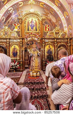 Odessa, Ukraine - September 13: Celebration Of  Orthodox Christian Religious Holiday Icons Of Temple