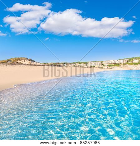Majorca Cala Mesquida beach in Mallorca Balearic Islands of Spain