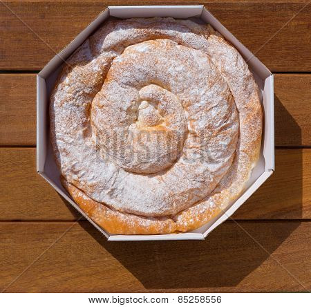 Ensaimada typical from Mallorca Majorca bakery in balearic islands