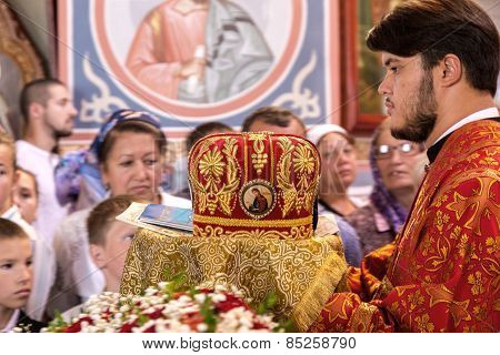 Odessa, Ukraine - September 13: Celebration Of The Orthodox Christian Religious Holiday Icons Of The