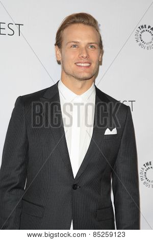 LOS ANGELES - MAR 12:  Sam Heughan at the PaleyFEST LA 2015 - 