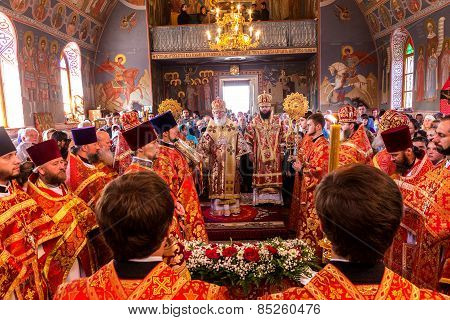 Odessa, Ukraine - September 13: Celebration Of The Orthodox Christian Religious Holiday Icons Of The