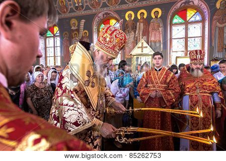 Odessa, Ukraine - September 13: Celebration Of The Orthodox Christian Religious Holiday Icons Of The