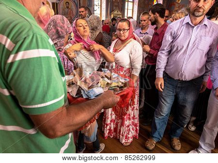 Odessa, Ukraine - September 13: Celebration Of The Orthodox Christian Religious Holiday Icons Of The