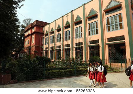 KOLKATA, INDIA - FEBRUARY 10: Loreto Convent where Mother Teresa lived before the founding of the Missionaries of Charity in Kolkata, India on February 10, 2014.