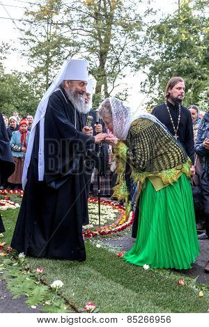 Odessa, Ukraine - September 29: First Visit Of The Rector Of The Ukrainian Orthodox Church Onufry, M