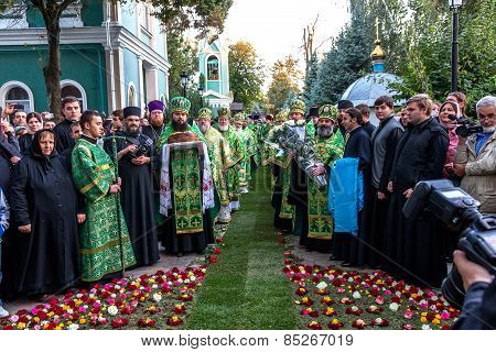 Odessa, Ukraine - September 29: First Visit Of The Rector Of The Ukrainian Orthodox Church Onufry, M