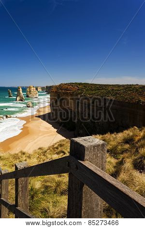Twelve Apostles With Timber Handrail