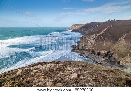 Chapel porth in cornwall england uk