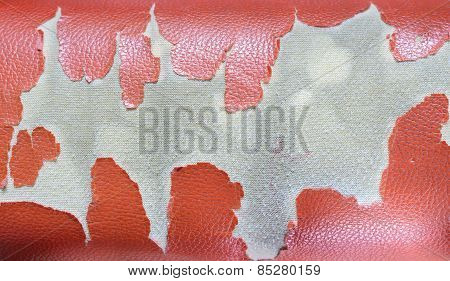 Old Bad Condition Artificial Leather Seats Background