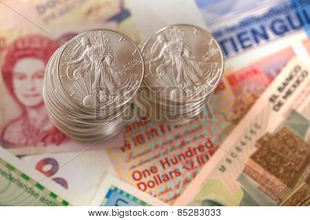 International currency and coins