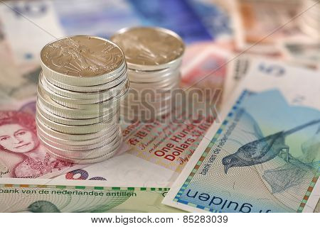 International currency and coins