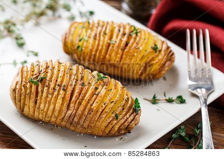 Hasselback potatoes