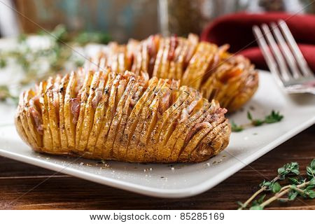 Hasselback potatoes